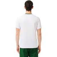 T-Shirt Lacoste Ultra Dry Verde Branco  Oferta + Barato