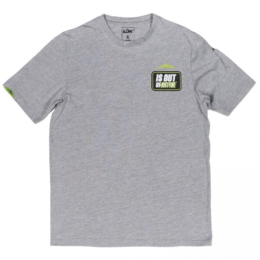 Camiseta Lok Out Of Office Gris  Oferta + Barato