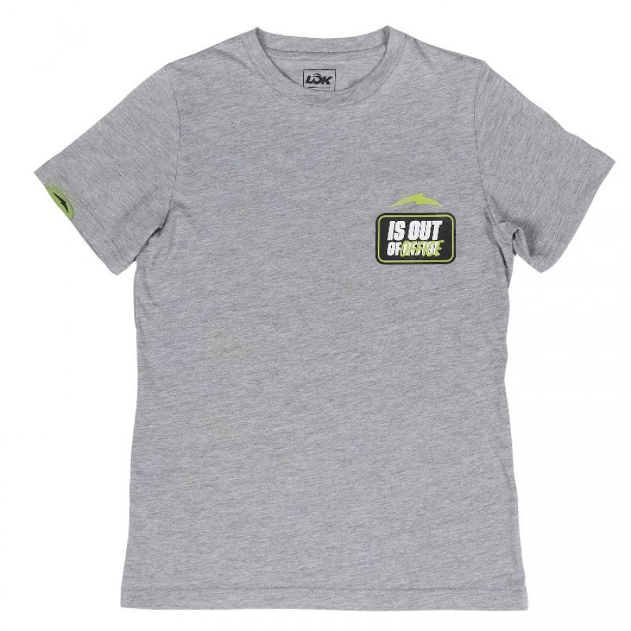 Camisetta Cara Fora do Escritório Gris Moose  Oferta + Barato