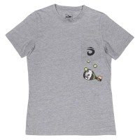 T-Shirt Femme Lok The Juggler Gris  Offre - Pas cher