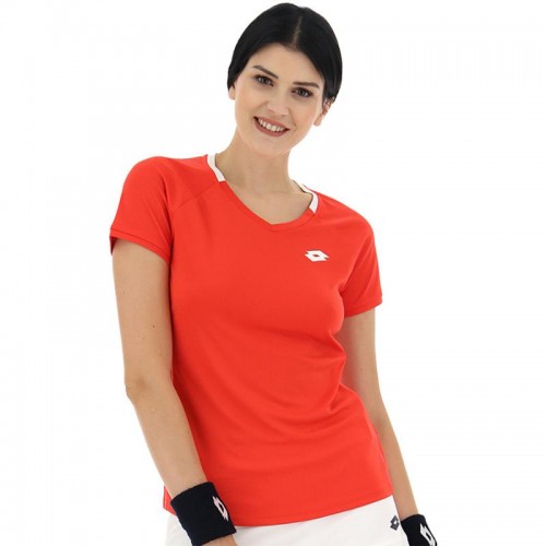 Camiseta Lotto Squadra II Naranja Mujer Camiseta Lotto Squadra II Naranja Mujer