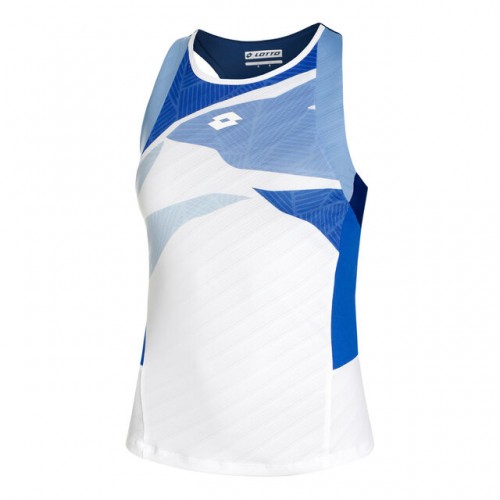 Camiseta Lotto Tech 1D2 Azul Blanco Mujer Camiseta Lotto Tech 1D2 Azul Blanco Mujer