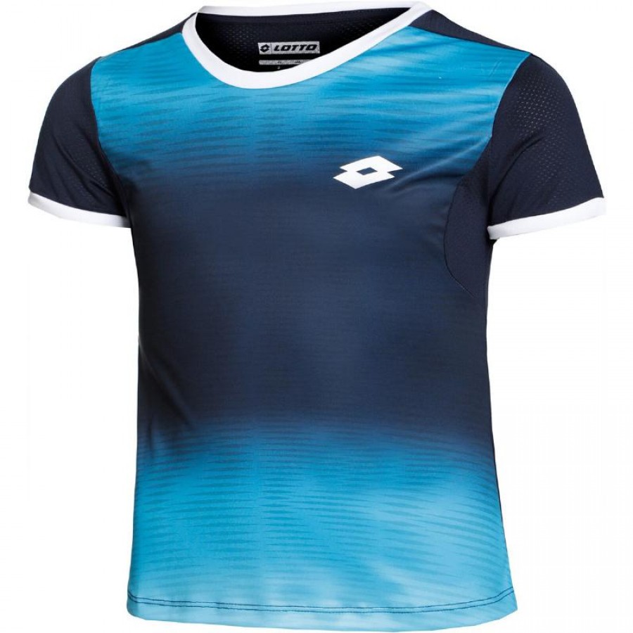 T-shirt junior Lotto Top IV Degrade Bleu  Offre - Pas cher