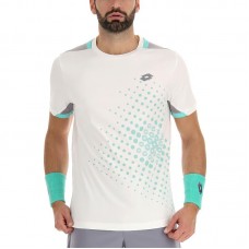 T-shirt Lotto Top IV Bright White Turquoise Green Grey