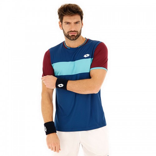 Camiseta Lotto Top Ten II Azul Vino Camiseta Lotto Top Ten II Azul Vino