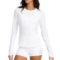 Wilson All Day Blanc T-shirt à manches longues pour femme  Offre - Pas cher