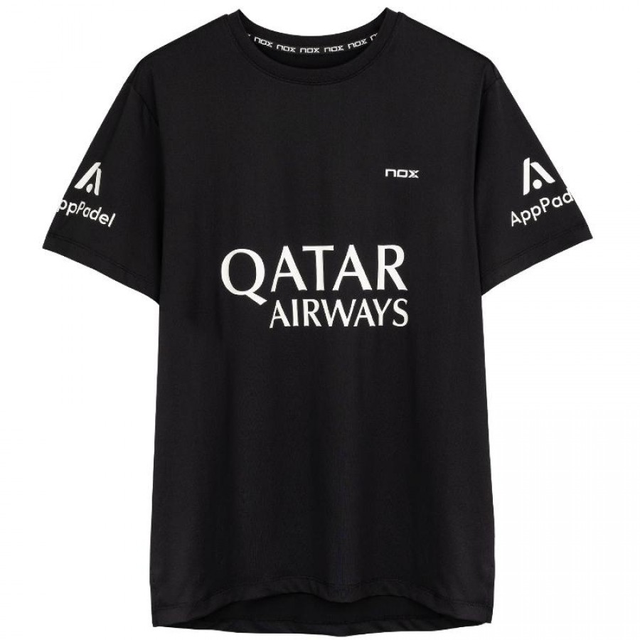 T-shirt Nox Agustin Tapia Sponsors AT10 Noir 2024  Offre - Pas cher