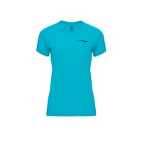 T-shirt de tournoi PadelPoint turquoise pour femme  Offre - Pas cher