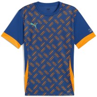 T-shirt individuel Puma bleu orange  Offre - Pas cher