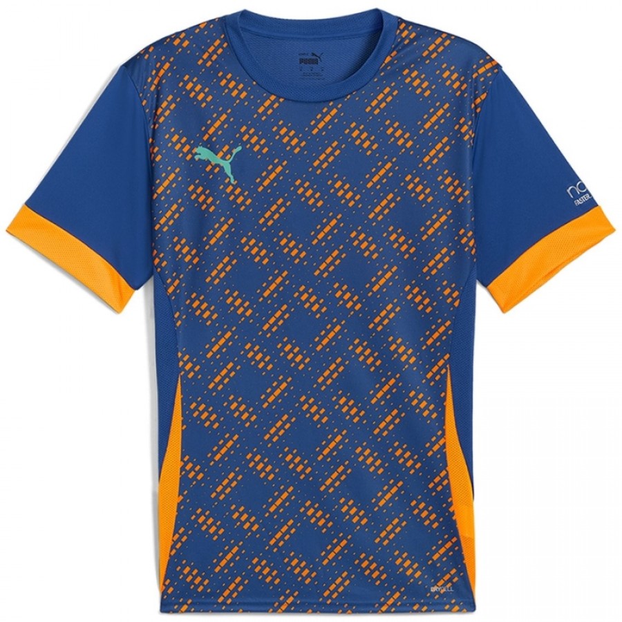T-shirt individuel Puma bleu orange  Offre - Pas cher