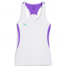 Puma Individual Blanc Lilas T-Shirt Femme