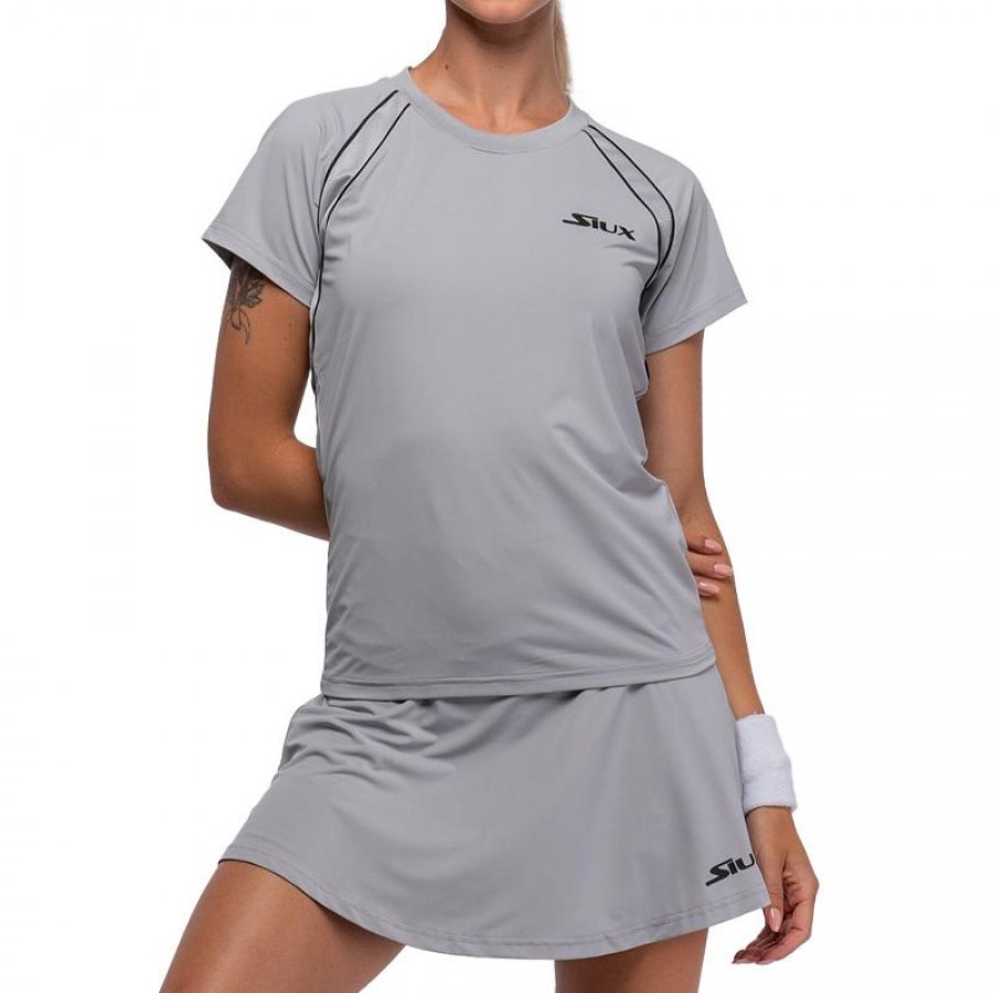 Camiseta Siux Match 24 Gris Mujer  Oferta + Barato