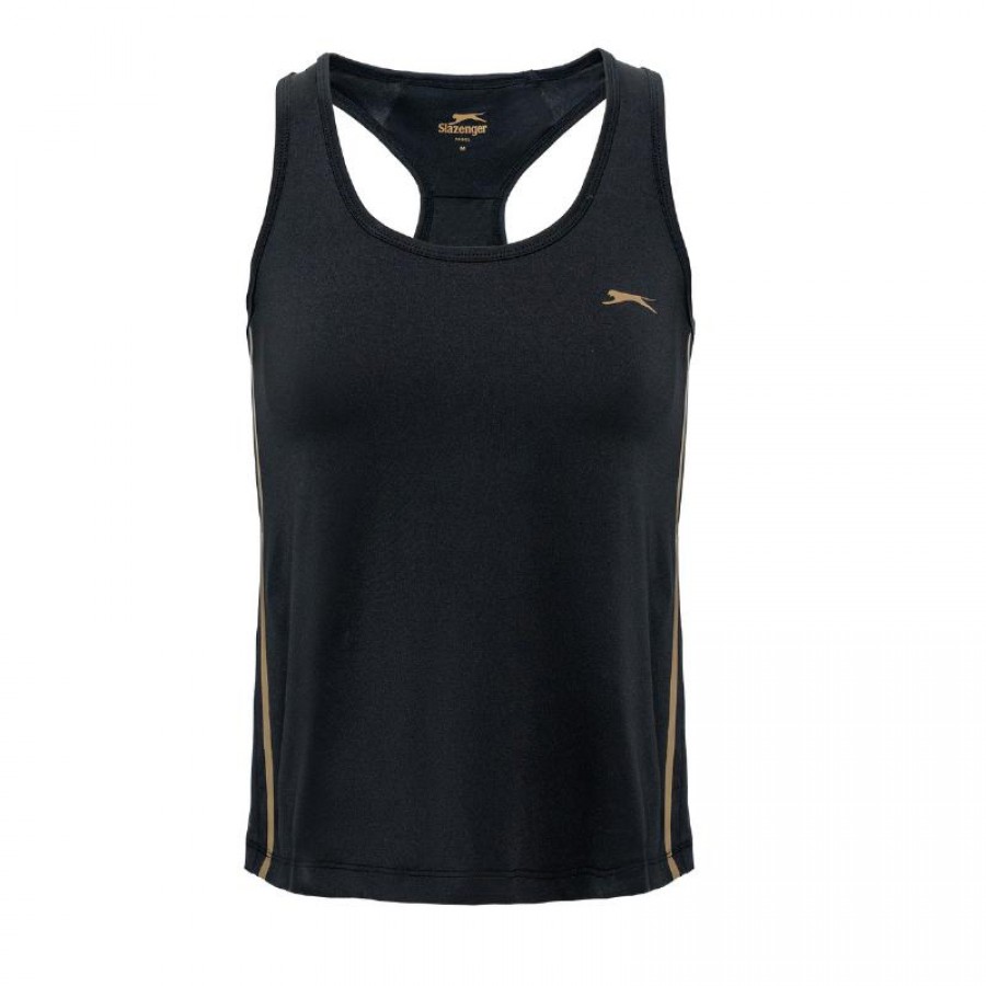 Camiseta Feminina Slazenger Ana Negra  Oferta + Barato