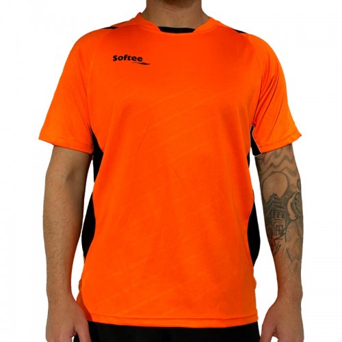 Camiseta Softee Play Naranja Negro Camiseta Softee Play Naranja Negro