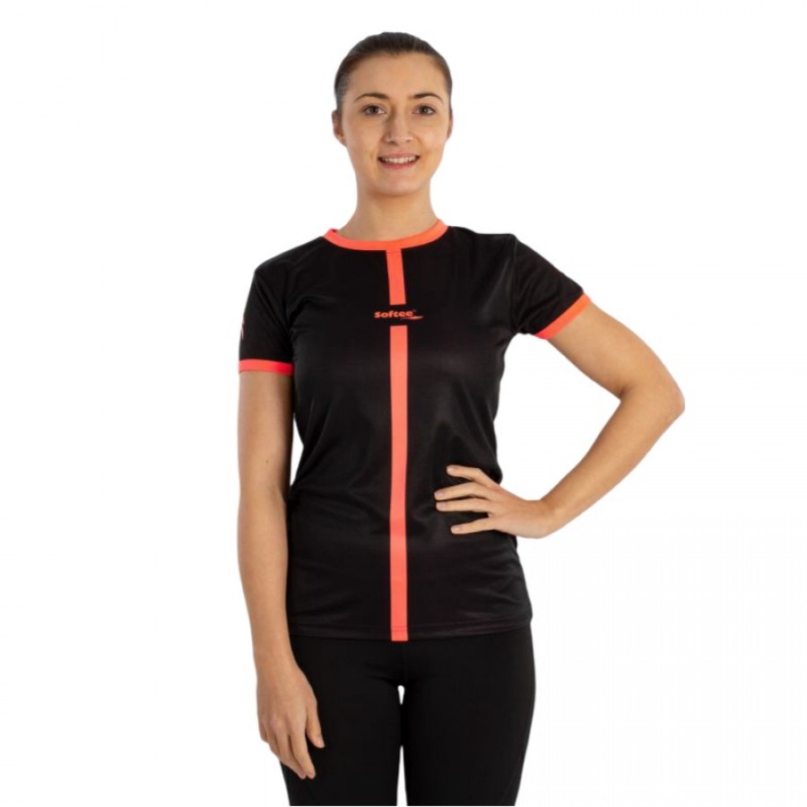 T-shirt Softee Tipex Black Coral Fluor pour femme  Offre - Pas cher