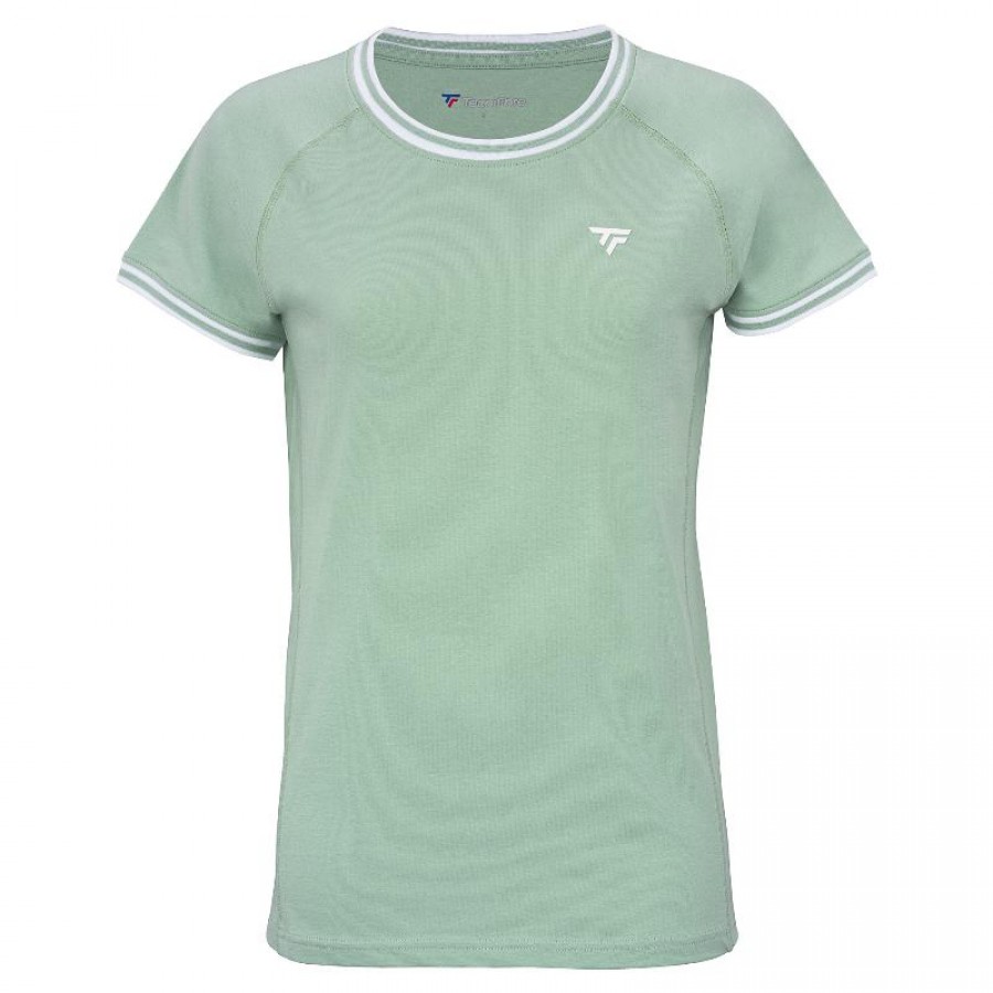 Camiseta Tecnifibre Team Stretch Verde Mujer