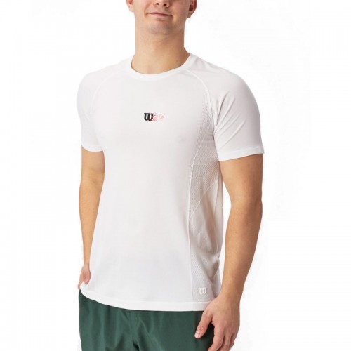 Camiseta Wilson Bela Seamless Crew Blanco Camiseta Wilson Bela Seamless Crew Blanco