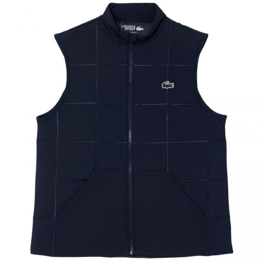 Chaleco Lacoste Regular Fit Azul Marino Mujer  Offre - Pas cher