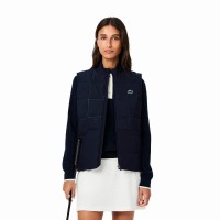 Chaleco Lacoste Regular Fit Azul Marino Mujer  Offre - Pas cher
