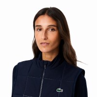 Chaleco Lacoste Regular Fit Azul Marino Mujer  Offre - Pas cher