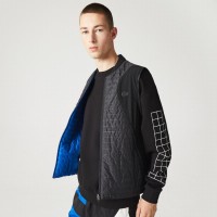 Lacoste Sport Reversible Estofamento Azul Preto  Oferta + Barato