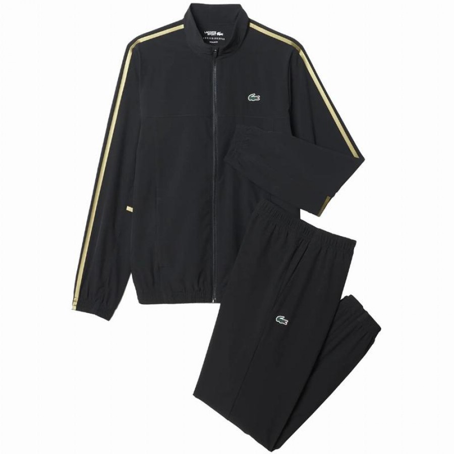 Chandal Lacoste Novak Djokovic Tenis Negro  Offer + Cheap