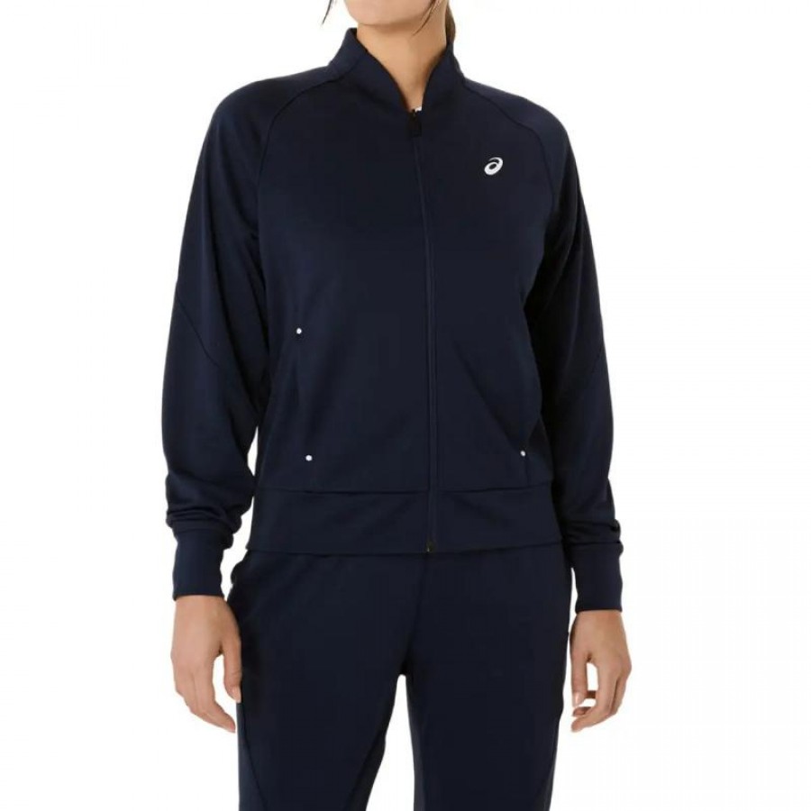 Chaqueta Asics Court Warm Up Azul Medianoche Mujer