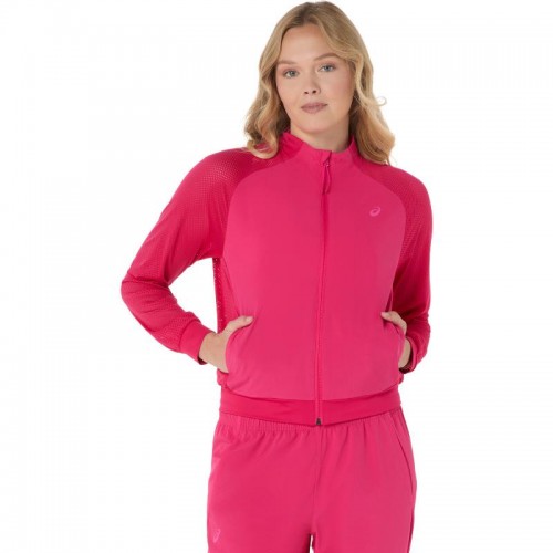Chaqueta Asics Match Rosa Brillante Mujer Chaqueta Asics Match Rosa Brillante Mujer