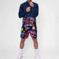 Chaqueta Bidi Badu Wild Arts Printed Azul Oscuro Rojo Mix  Offer + Cheap