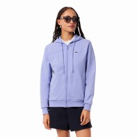 Lacoste Sport Cotton Jacket Blue Violet Women  Offer + Cheap