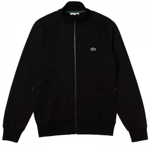 Lacoste Sport Cotton Black Jacket Lacoste Sport Cotton Black Jacket