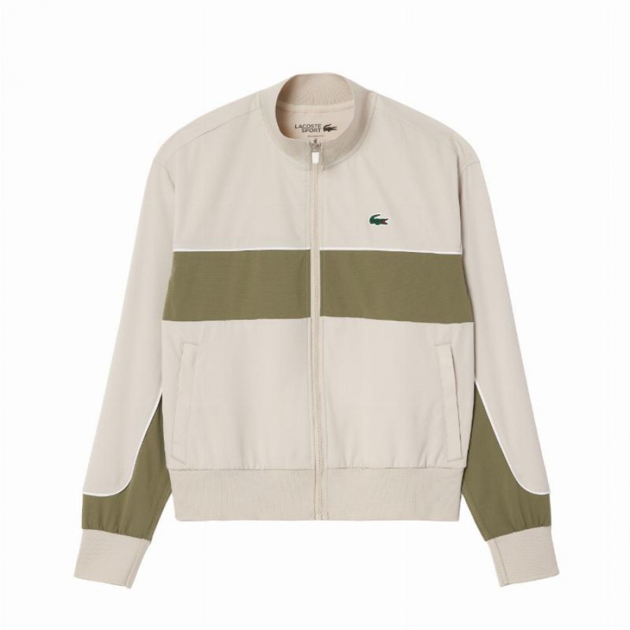 Casaco Lacoste Ultra Dry Cinzento Khaki Verde Mulher  Oferta + Barato