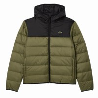 Lacoste Khaki Green Black Jacket  Offer + Cheap
