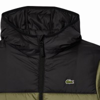 Lacoste Khaki Green Black Jacket  Offer + Cheap