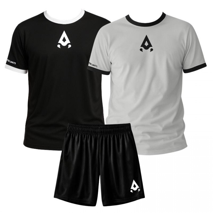 Conjunto Alacran Wild Negro Gris X3