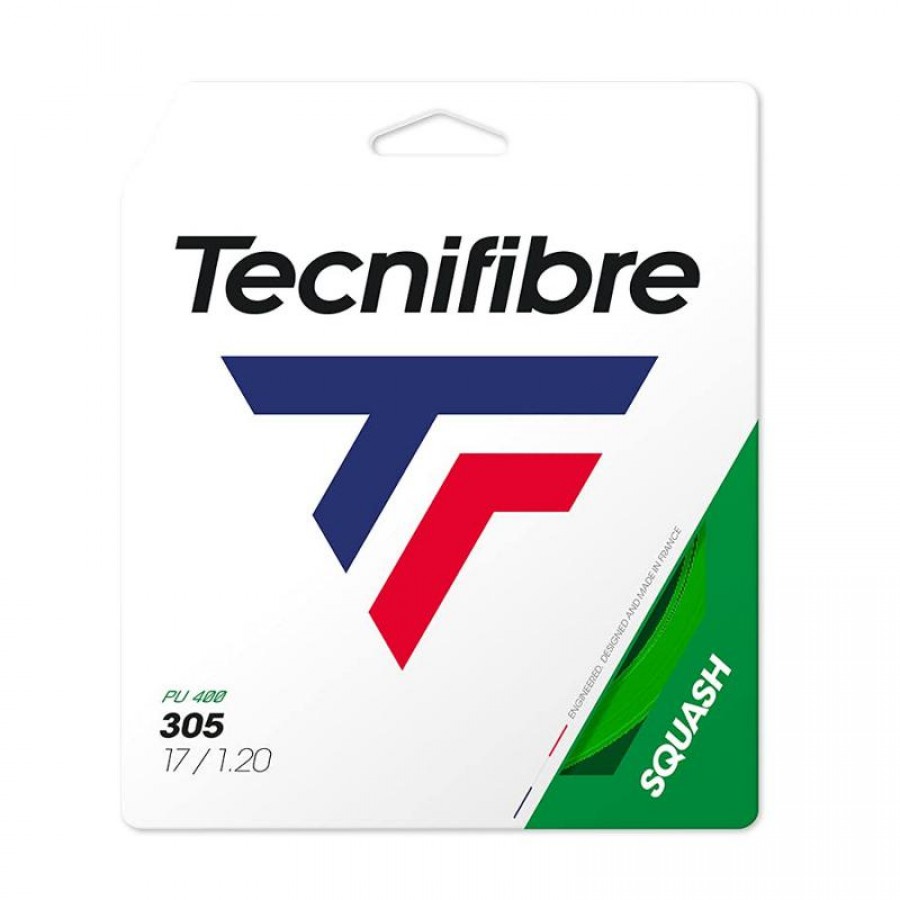 Cordaje Squash 9,7m Tecnifibre 305 1,20mm Vert  Offre - Pas cher