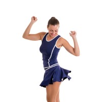 Jupe BB Court Bleu Marine  Offre - Pas cher