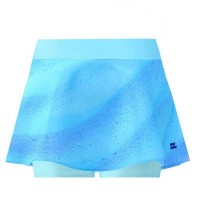 Falda Bidi Badu Beach Spirit Printed Wavy Aqua  Oferta + Barato