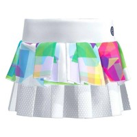 Falda Bidi Badu Kaleido Blanco Plissado Mix Júnior  Oferta + Barato