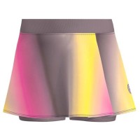 Falda Bidi Badu Spectrum Marron Ondulato Stampato Amarillo  Offerta + Economico