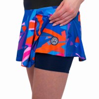 Falda Bidi Badu Spike Printed Wavy Azul Oscuro  Offer + Cheap