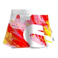 Saia Bidi Badu Wild Arts Impresso Wavy Branco Mix  Oferta + Barato