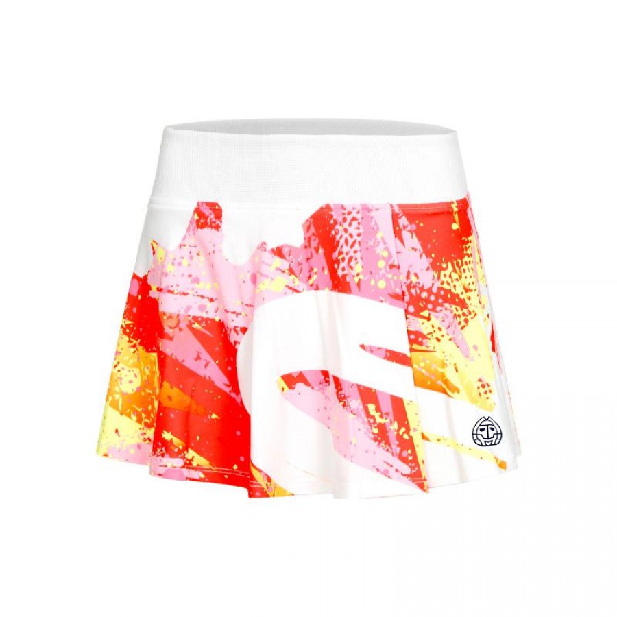 Falda Bidi Badu Wild Arts Printed Wavy Blanco Mix Junior  Oferta + Barato