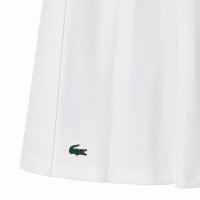 Lacoste Pique White Green Skirt  Offer + Cheap