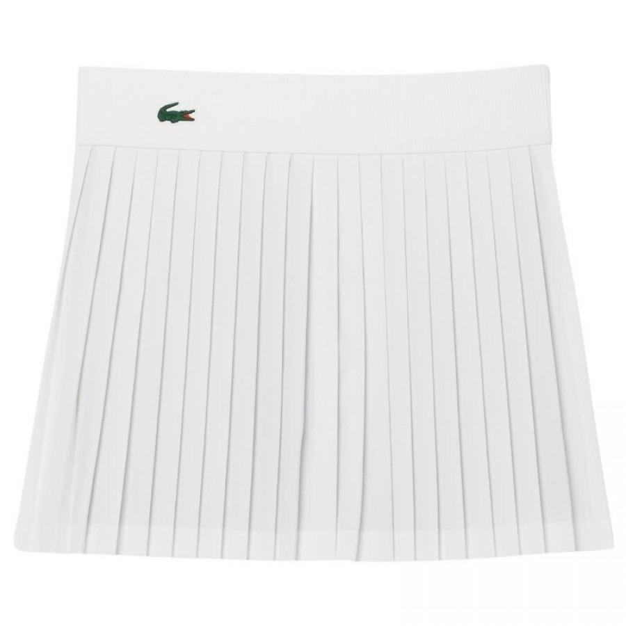 Falda Lacoste Ultra Dry Blanco  Oferta + Barato