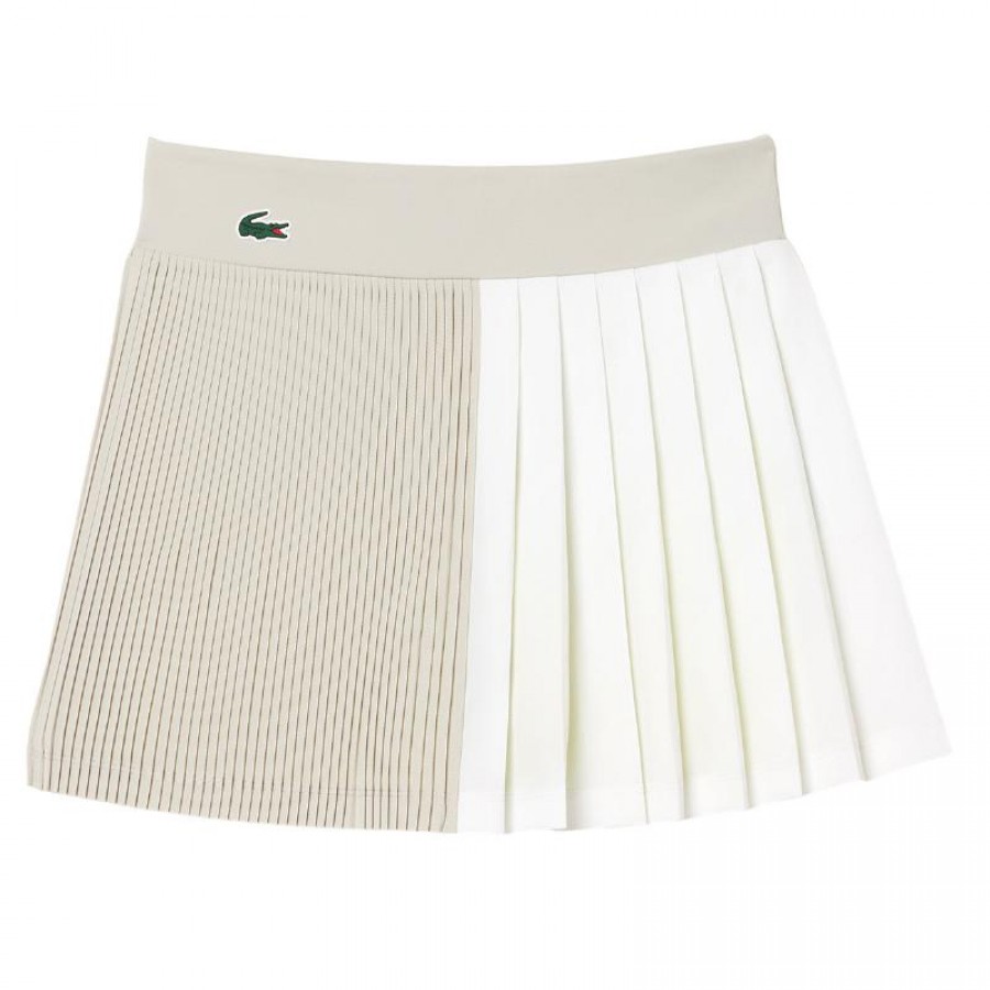 Saia Lacoste Ultra Dry Cinza Branco Amarelo  Oferta + Barato