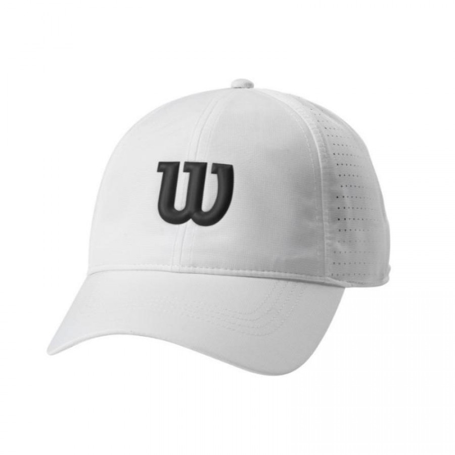 Casquette Wilson Ultralight Noir Blanc  PADELPOINT Casquette Wilson Ultralight Noir Blanc