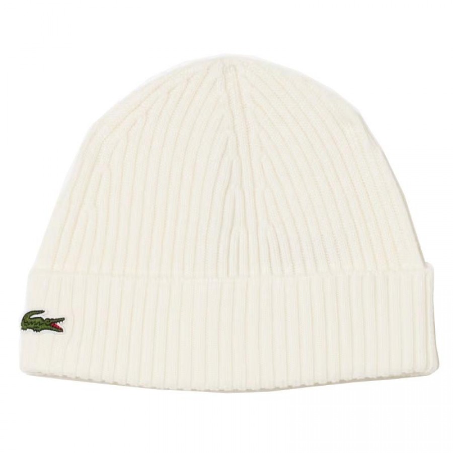 Gorro Lacoste Lana Blanco  Offerta + Economico