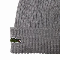 Gorro Lacoste Lana Gris Vigor  Oferta + Barato