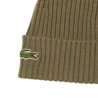 Gorro Lacoste Lana Verde Kaki  Oferta + Barato